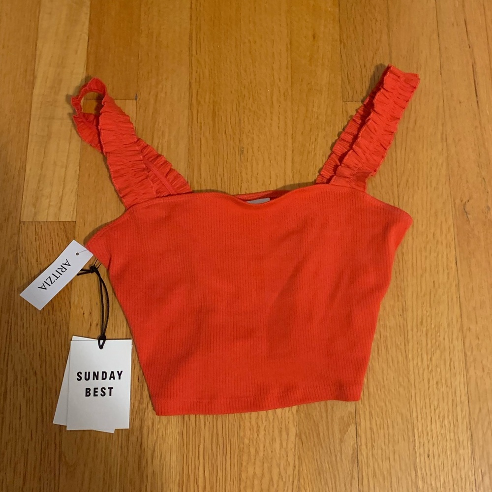 NWT Aritizia red firecracker tank top